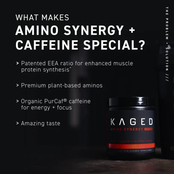 Kaged Amino Synergy + Caffeine - Energizing Amino Acid Blend for Enhanced Performance About