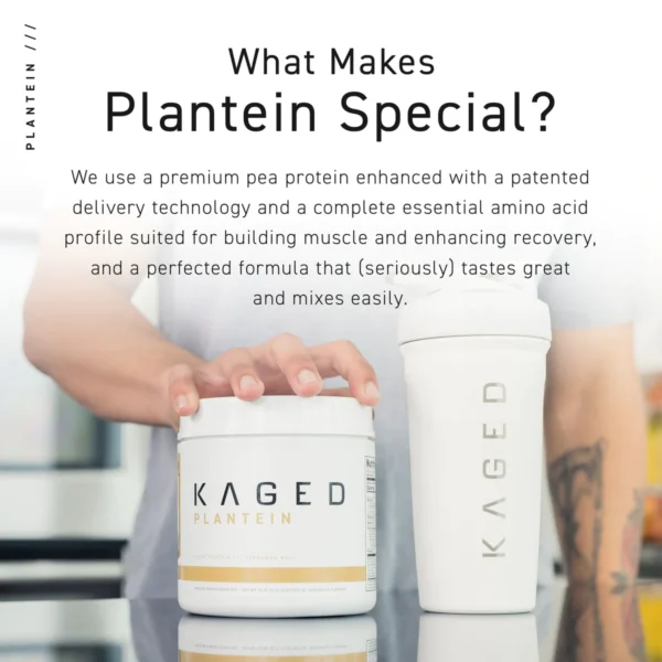 Kaged Plantein - Plant-Based Protein Powder for Vegan Nutrition about