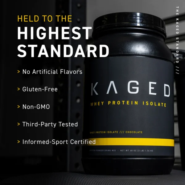 Kaged Whey Protein Isolate - Pure and Fast-Absorbing Protein Source Features