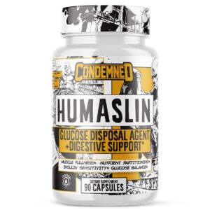 Condemned Labz HUMASLIN - Glucose Disposal Supplement in 60 Capsules Product Packaging