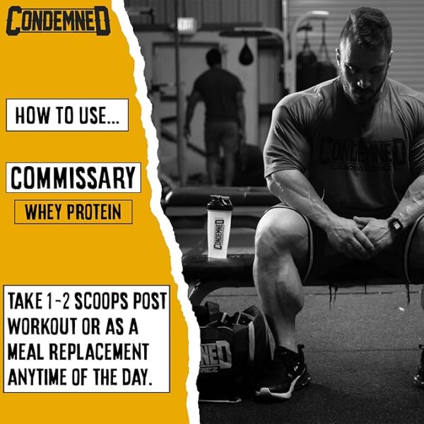 CONDEMNED Labz Commissary - Whey Protein - Isolate, Hydrolyzed & Concentrate Protein - Low Carb, Pre or Post Workout Recovery, Low Calorie Meal Replacement - 27 Servings