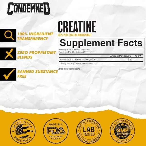 CONDEMNED Creatine Monohydrate