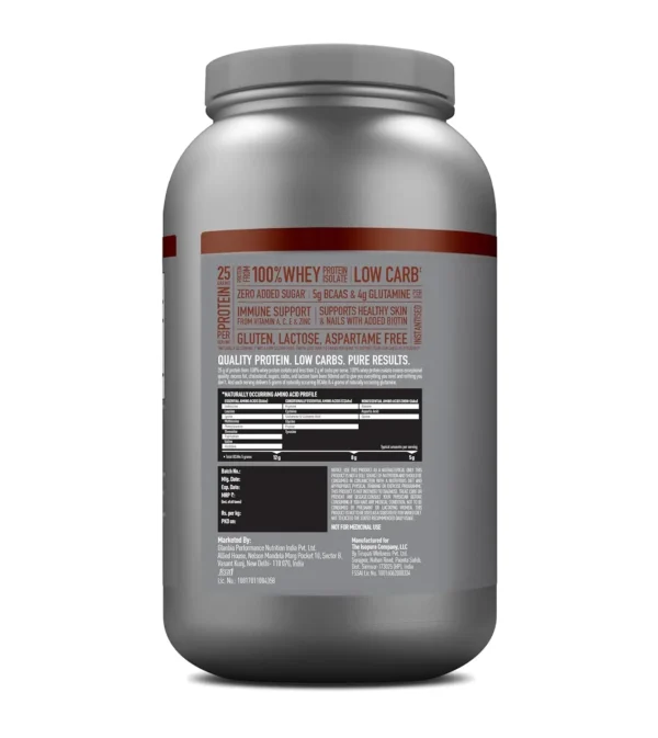 Isopure 100% Whey Protein Isolate Info