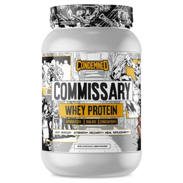 CONDEMNED Labz Commissary - Whey Protein - Isolate, Hydrolyzed & Concentrate Protein - Low Carb, Pre or Post Workout Recovery, Low Calorie Meal Replacement - 27 Servings