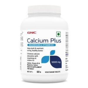 GNC Calcium Plus 1000mg with Magnesium and Vitamin D3 Cap - 60 Tabs