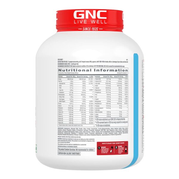 GNC Pro Performance Weight Gainer | 3 Kg