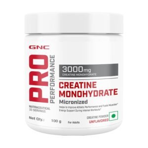 GNC Pro Performance Creatine Monohydrate - 100 gm (0.22 Lb), Unflavoured