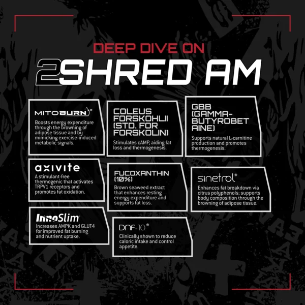 Unmatched 2Shred, Combo 30 Servings ingredients