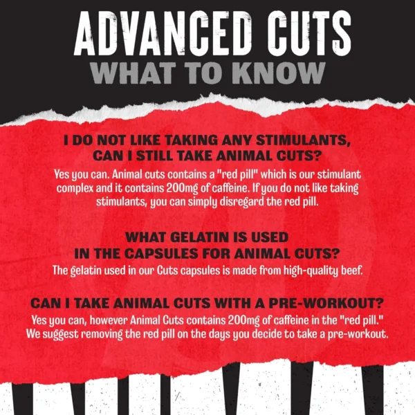 Universal Nutrition Animal Advance Cuts what to know