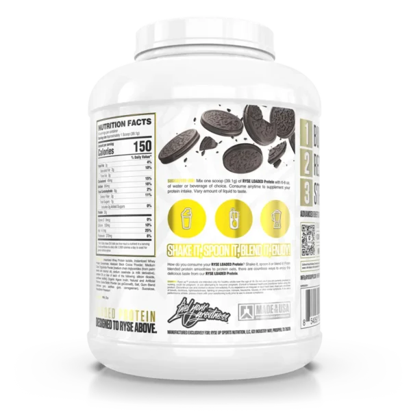 Ryse Loaded Protein, 2.3 Lbs 27 Servings Peanut butter cup