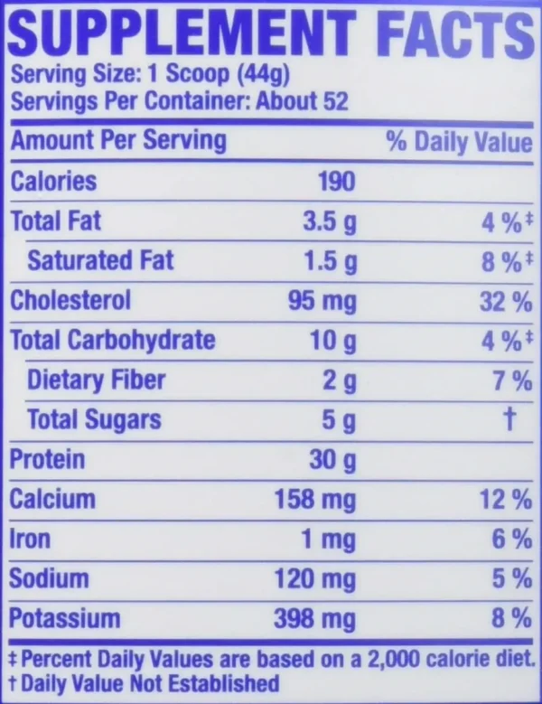 RONNIE COLEMAN Pro-Antium Multifaceted Protein Supplement facts