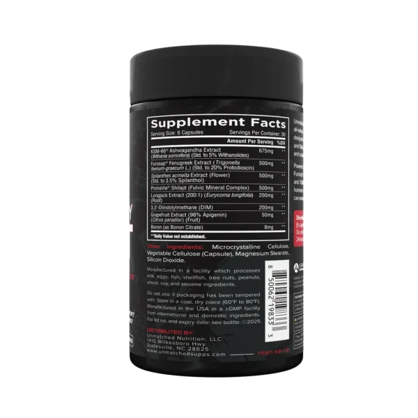 Unmatched Longevity Test, 30 Servings side