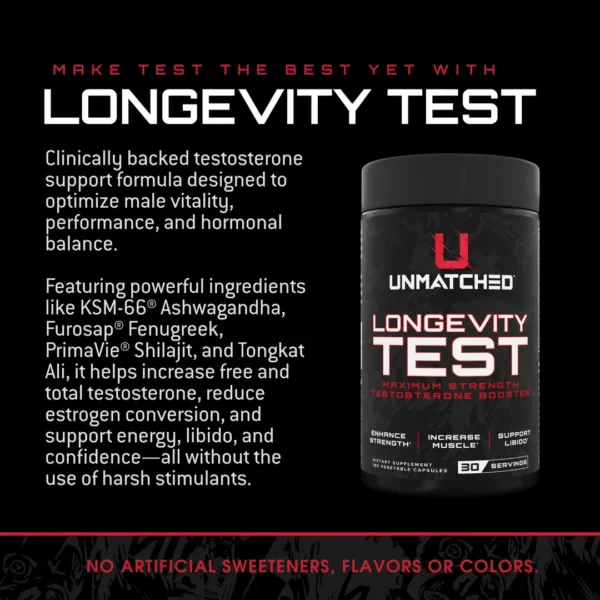 Unmatched Longevity Test info