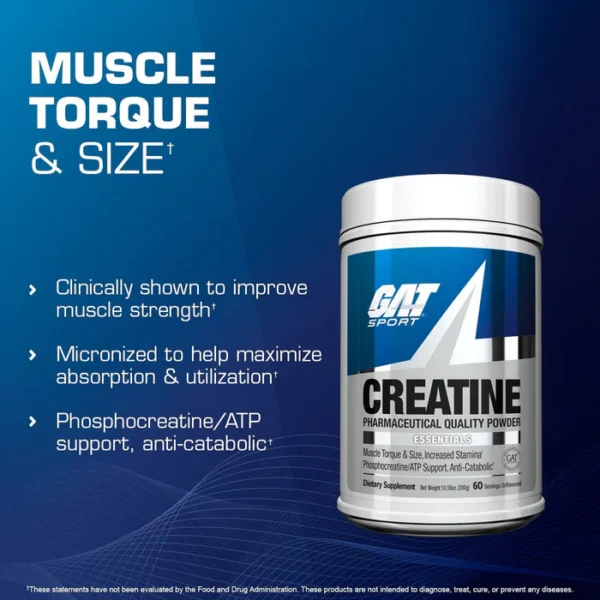 GATSPORTS CREATINE MONOHYDRATE FEATURES