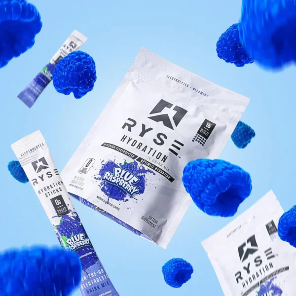 RYSE Hydration Electrolyte Powder Drink Mix Packets Flavors