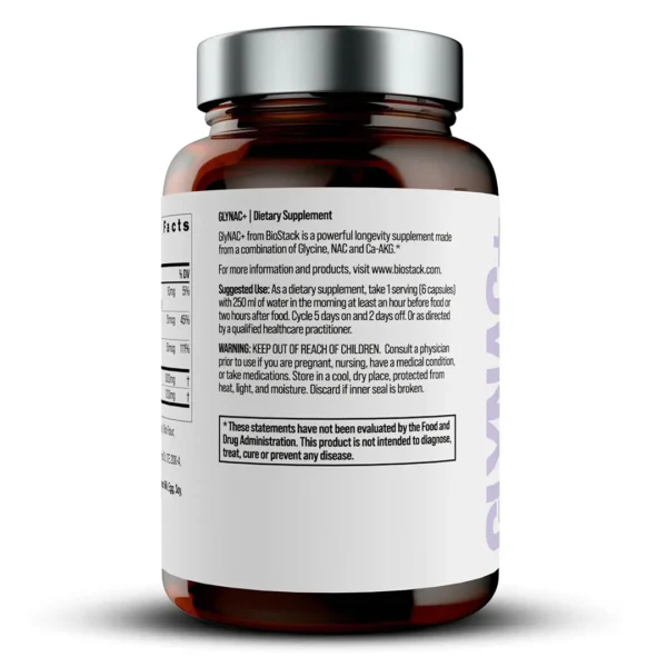 BioStack GlyNAC+ 120 Capsules_3