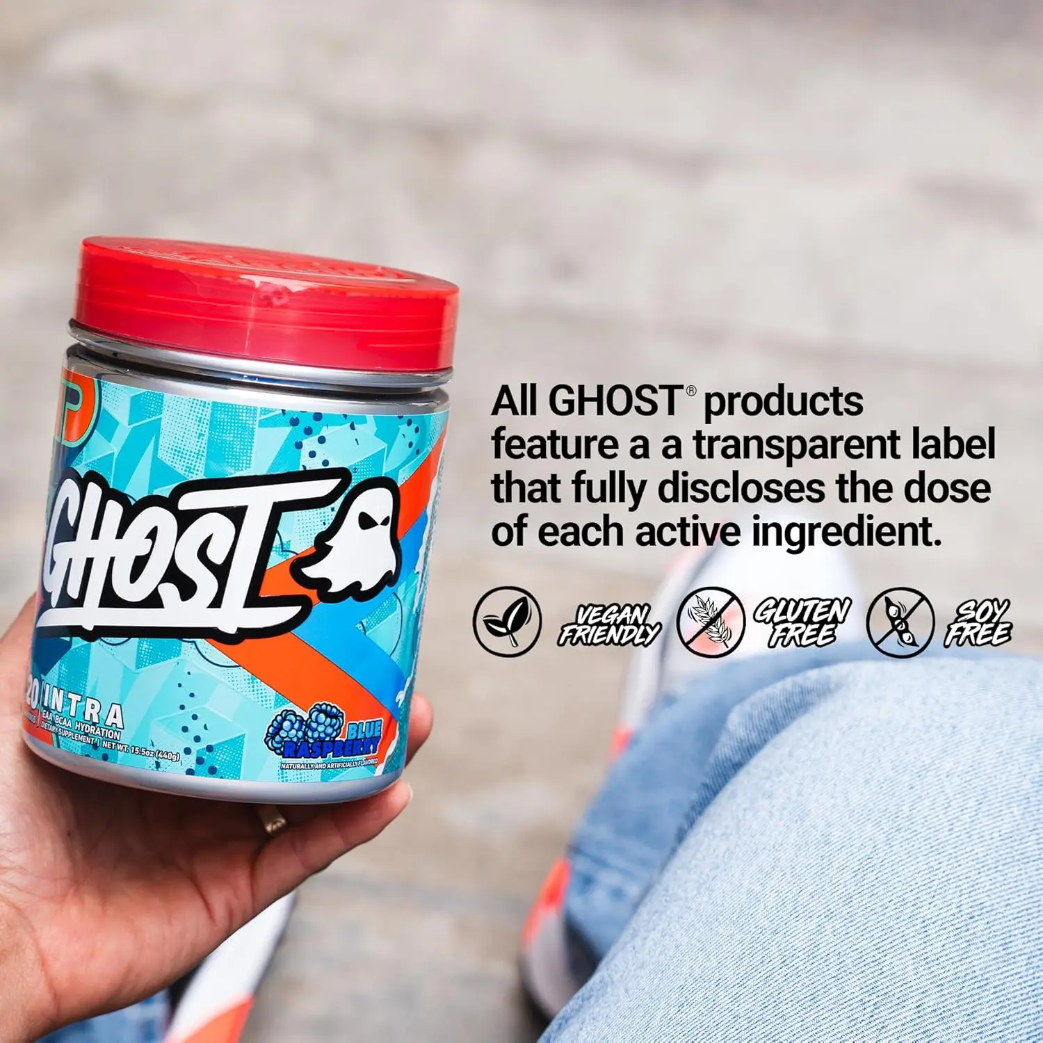 GHOST INTRA EAA BCAA HYDRATION, 430G_info