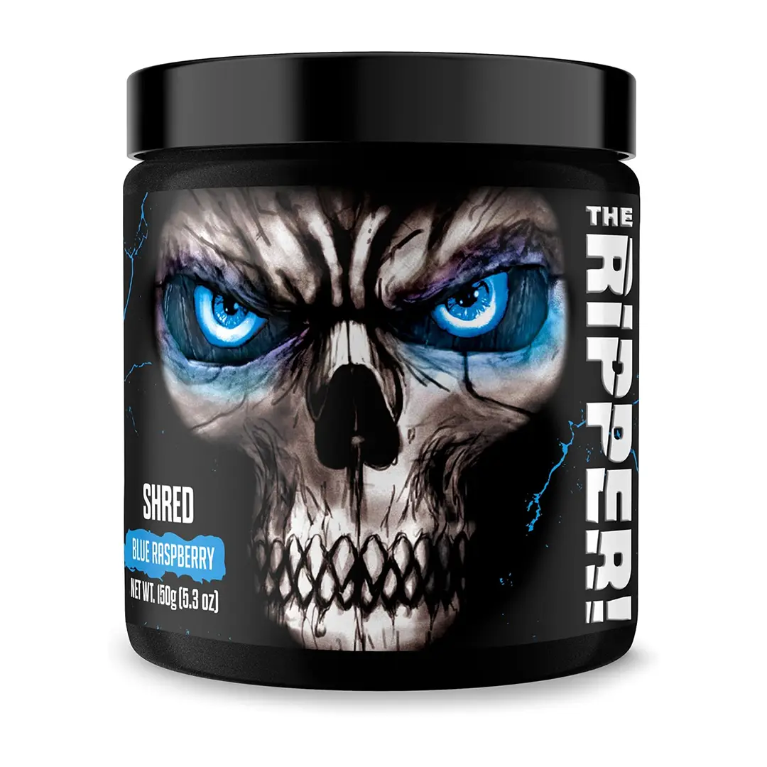 JNX SPORTS The Ripper! Shredding Thermogenic Fat Burner,30 Servings, Advanced Fast Acting Thermogenic Pre-Workout Appetite Suppressant for Men & Women Blue Raspberry