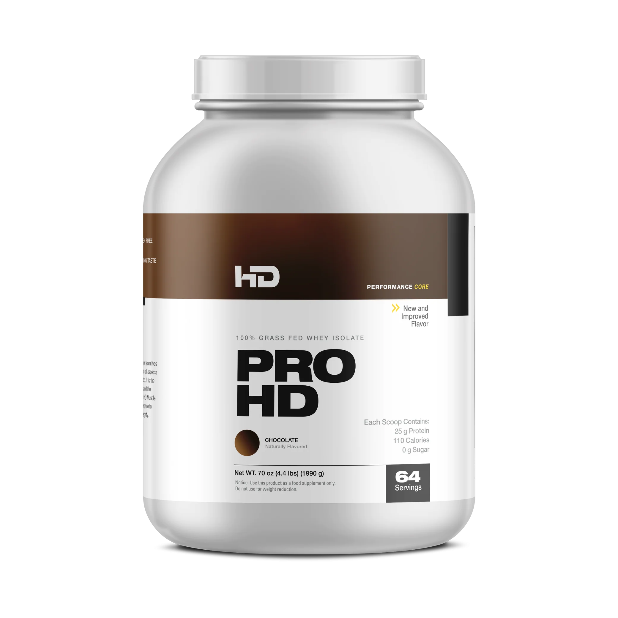 HD MUSCLE ProHD Protein | 100% Grass Fed Whey Isolate, 64 Servings Chocolate