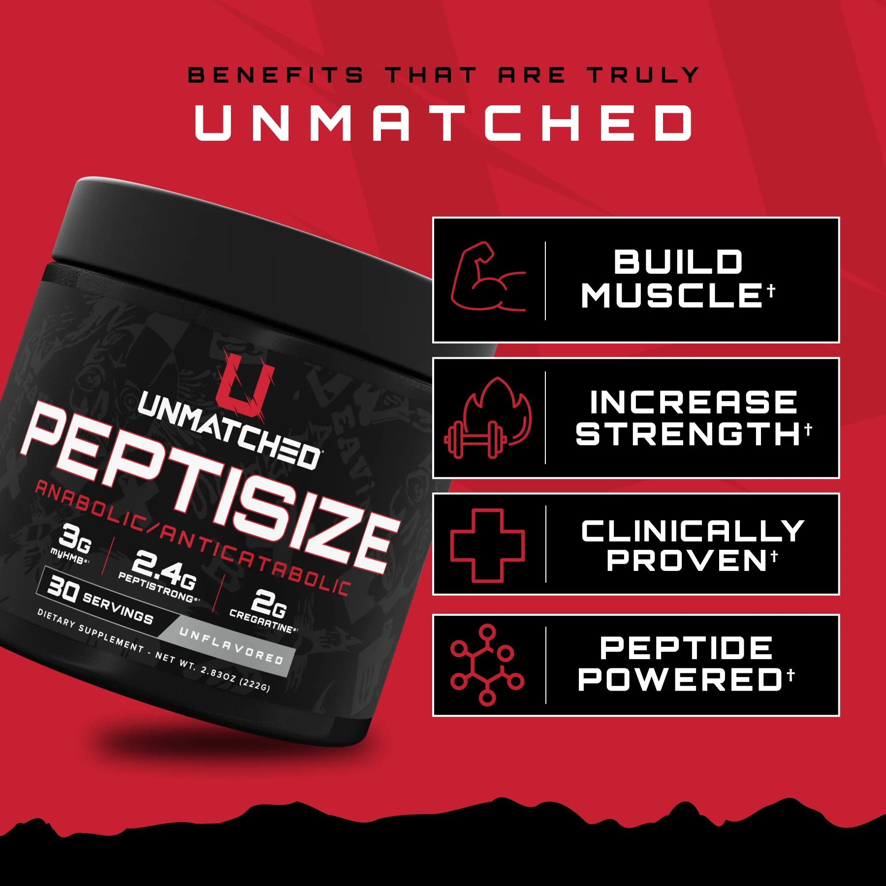 Unmatched Peptisize 30 Servings Feature