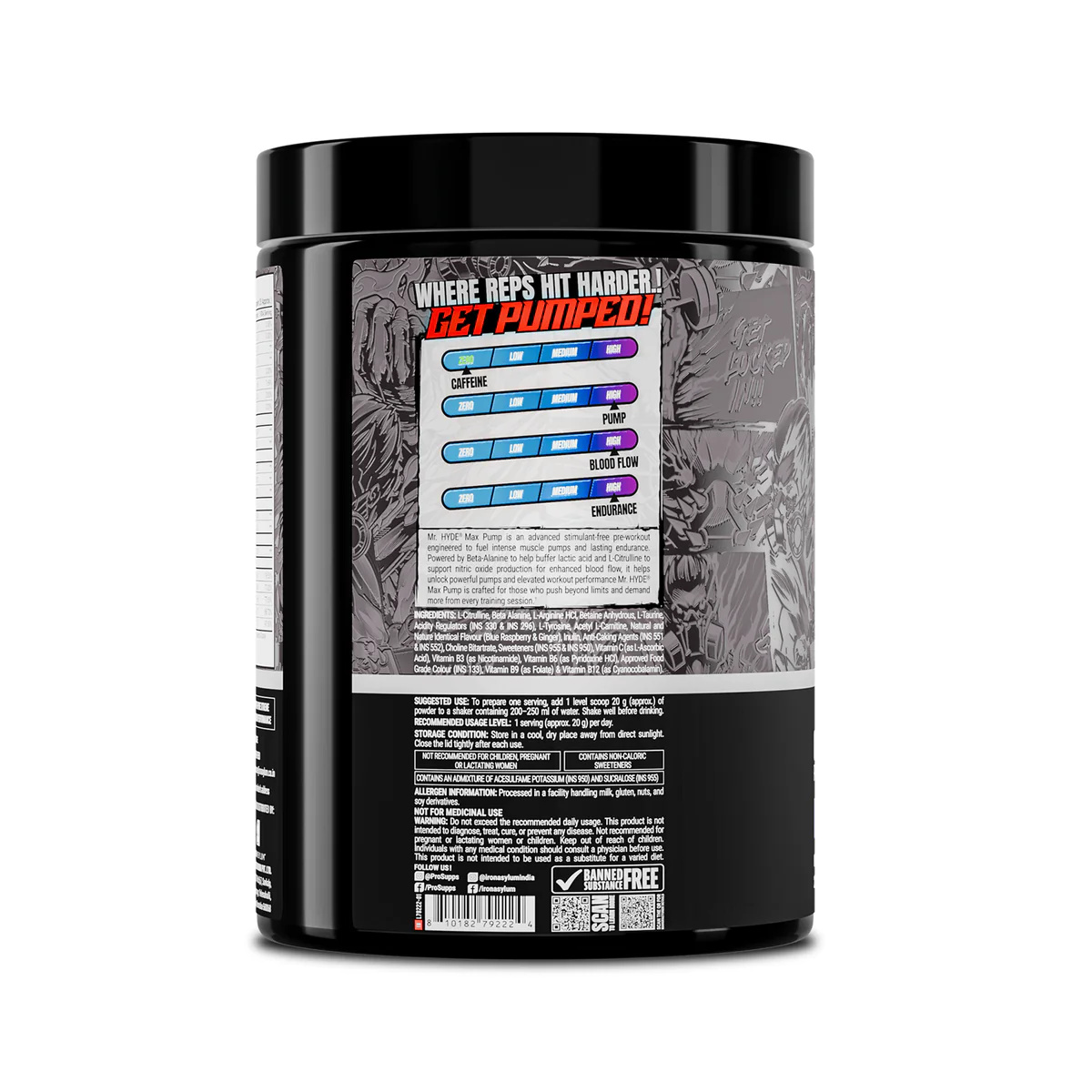 Prosupps Hyde Max Pump, 500g - Image 4